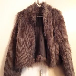 Faux Fur Jacket Large BNWT